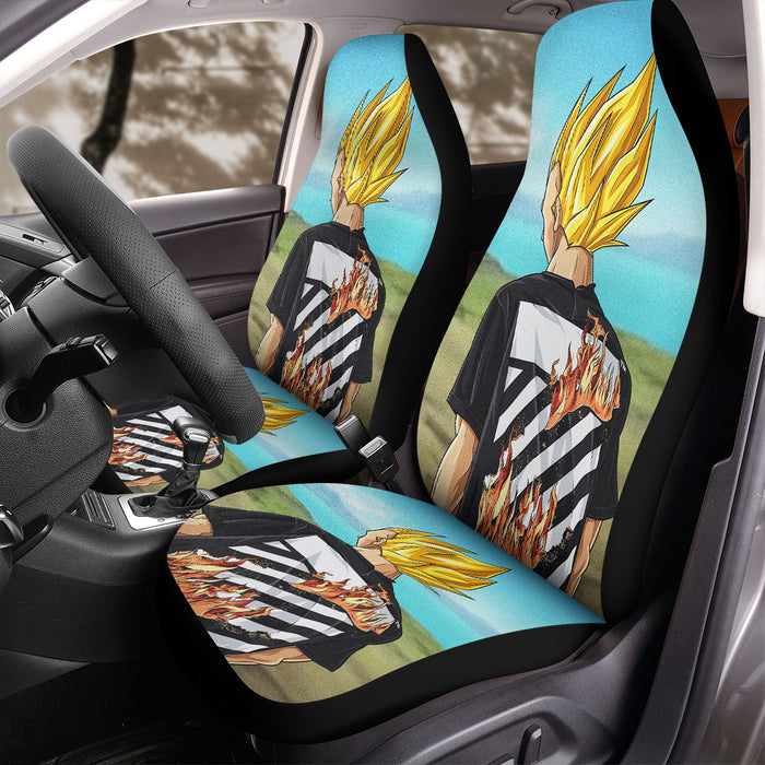 off white x vegeta dragon ball Car Seat Covers