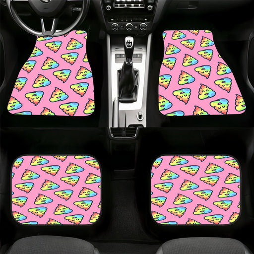 nice color emoticon pink Car floor mats Universal fit