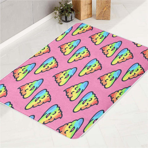 nice color emoticon pink bath rugs