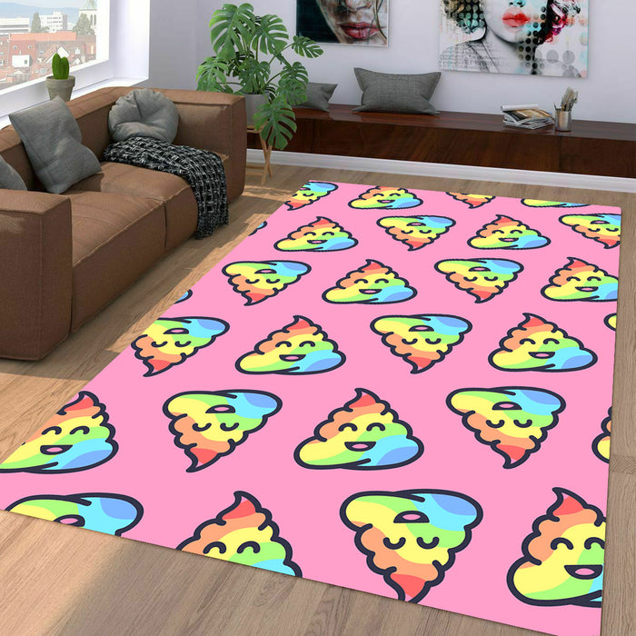 nice color emoticon pink Living room carpet rugs