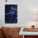 new england patriots player throwing Poster Metal print wall art