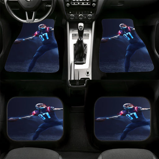 new england patriots player throwing Car floor mats Universal fit