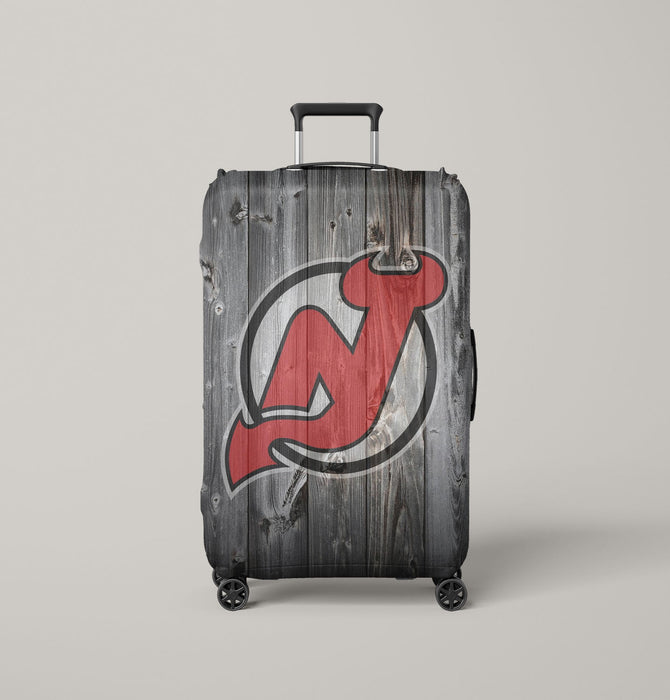 new jersey devils woods logo Luggage Covers | Suitcase