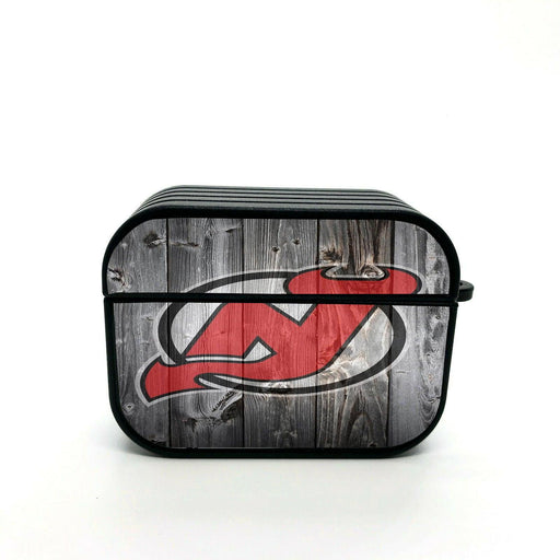 new jersey devils woods logo airpod case