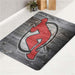 new jersey devils woods logo bath rugs