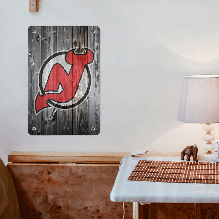 new jersey devils woods logo Poster Metal print wall art