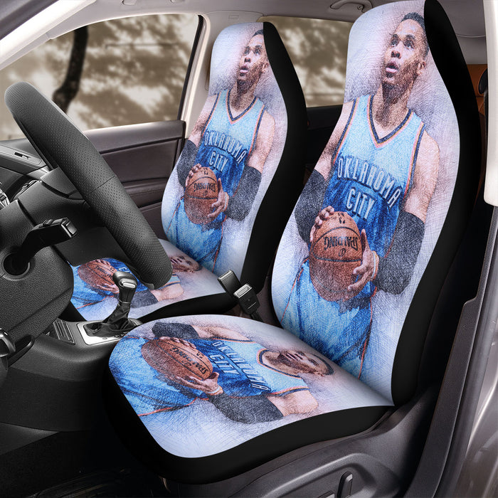 oklahoma city player art Car Seat Covers