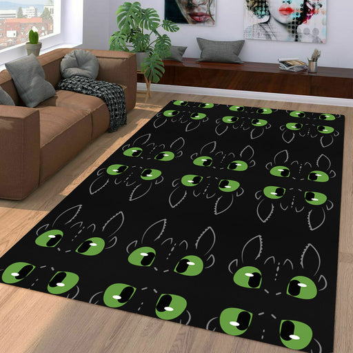 night fury toothless face Living room carpet rugs