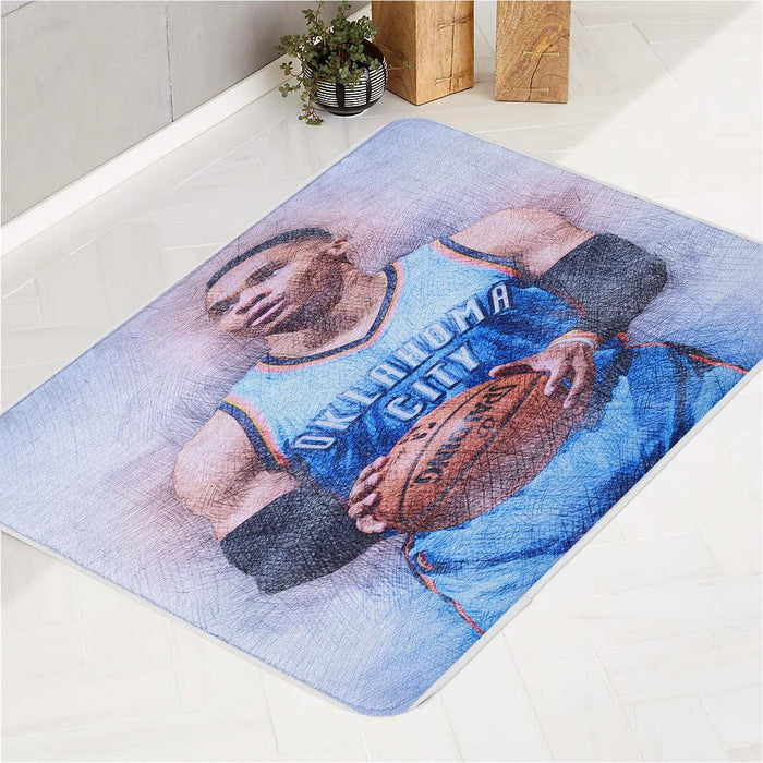 oklahoma city player art bath rugs