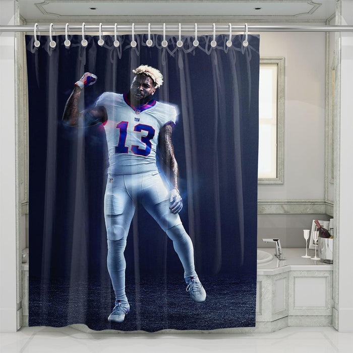 new york giants winner vibe shower curtains