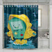 painting beemo adventure time shower curtains