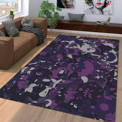 night species of pokemon Living room carpet rugs