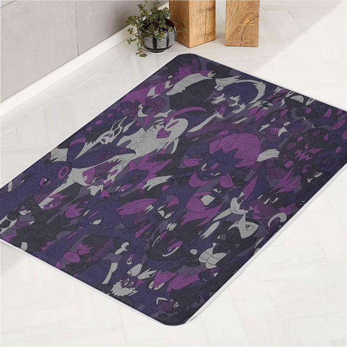 night species of pokemon bath rugs