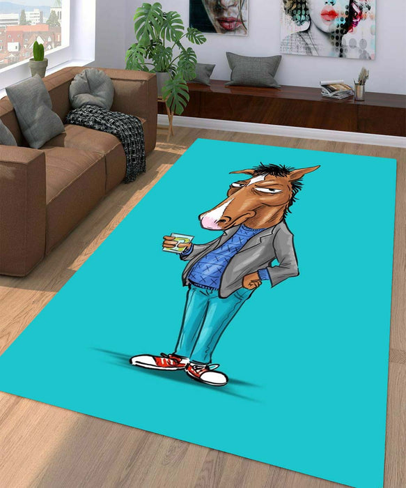 painting bojack horseman Living room carpet rugs