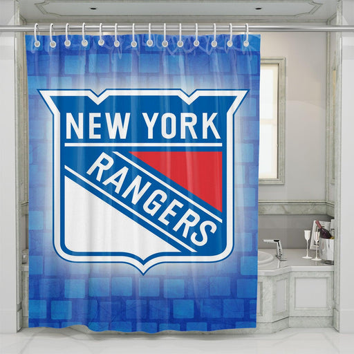 new york rangers logo shower curtains