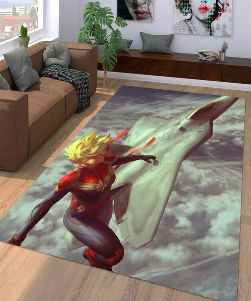 painting captain marvel Living room carpet rugs