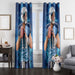 nfl player jake locker blue jersey window Curtain