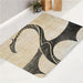 old paper iron fist logo bath rugs