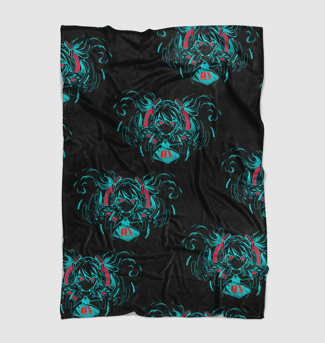 number one hatsune miku Ultra soft fleece blanket