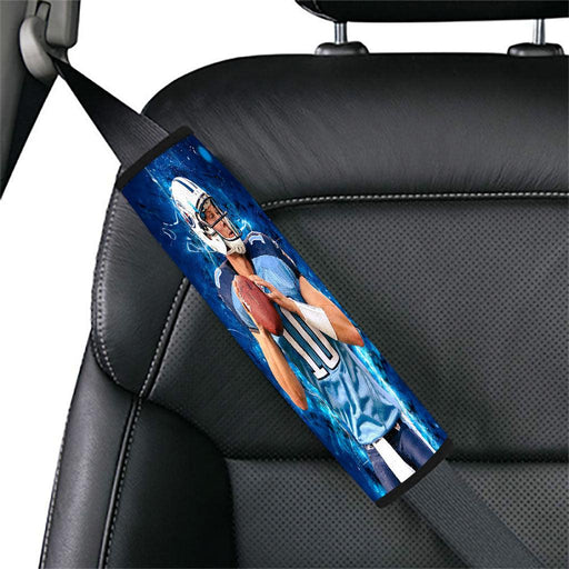 nfl player jake locker blue jersey Car seat belt cover - Grovycase