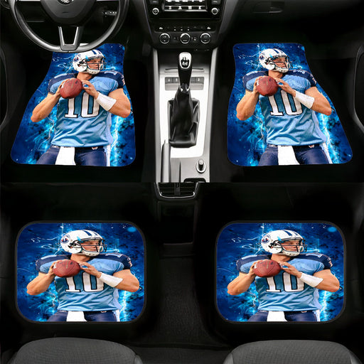 nfl player jake locker blue jersey Car floor mats Universal fit