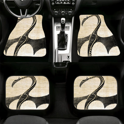 old paper iron fist logo Car floor mats Universal fit