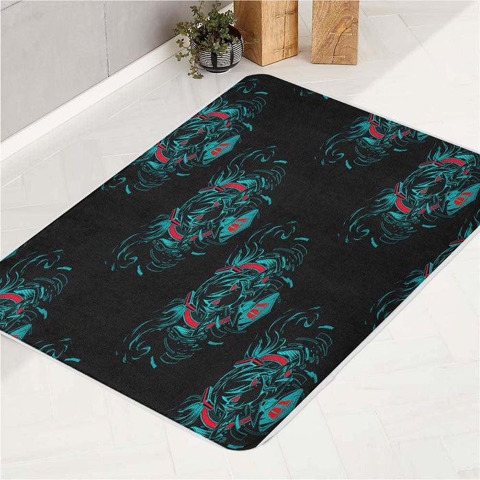 number one hatsune miku bath rugs