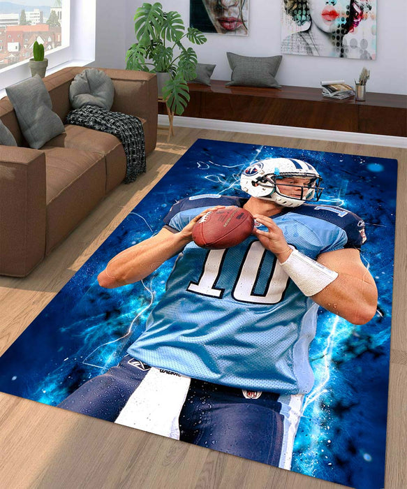 nfl player jake locker blue jersey Living room carpet rugs