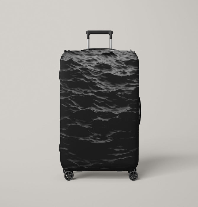 ocean wave in the night Luggage Cover | suitcase