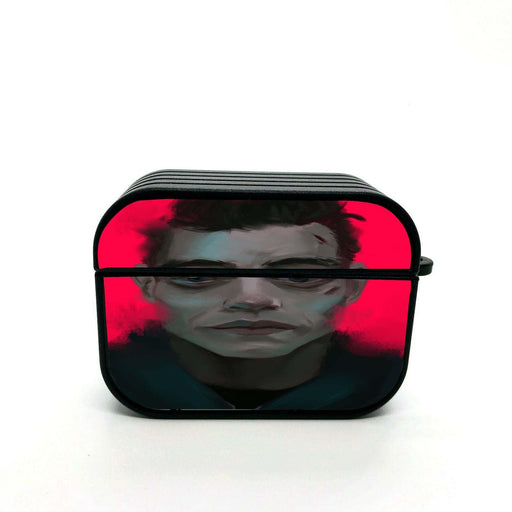 Painting of rami malek mr, robot airpods case