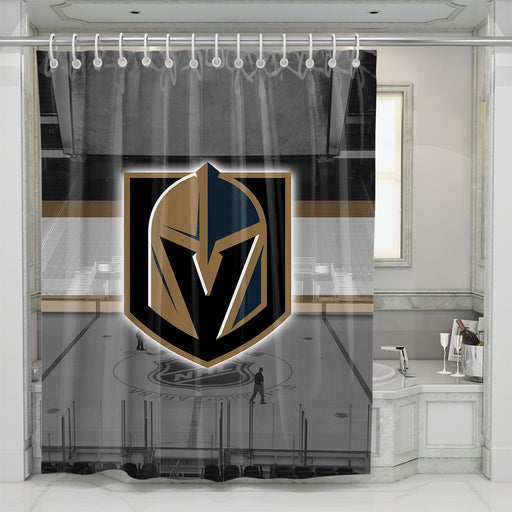 nhl arena vegas golden knights shower curtains