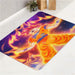 on fire goku dragon ball fusion bath rugs