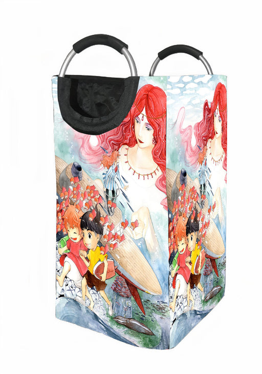 painting scene ponyo Laundry Hamper | Laundry Basket