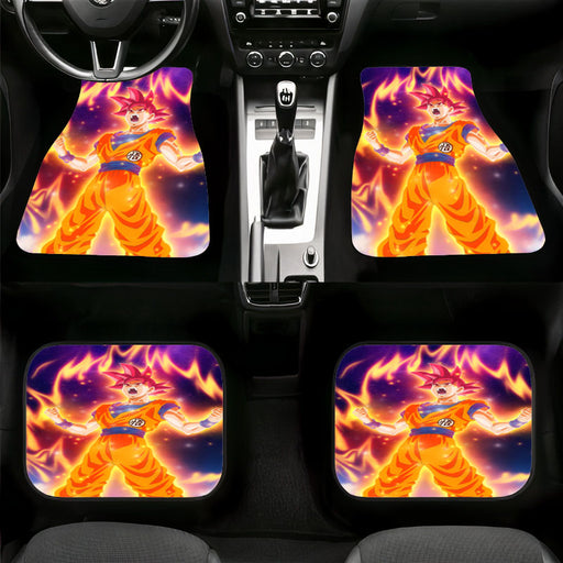 on fire goku dragon ball fusion Car floor mats Universal fit