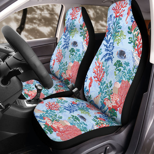 oceans with the flora and fauna Car Seat Covers