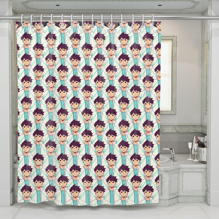 oikawa sensei aoba johsai shower curtains