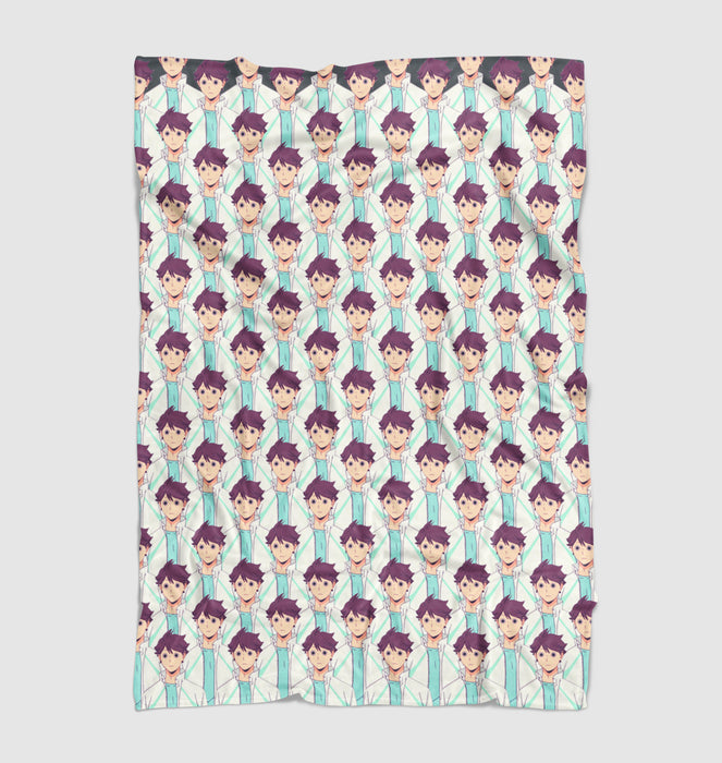 oikawa sensei aoba johsai Ultra soft fleece blanket