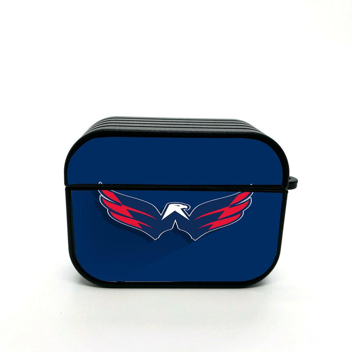 nhl team vector logo blue red airpod case