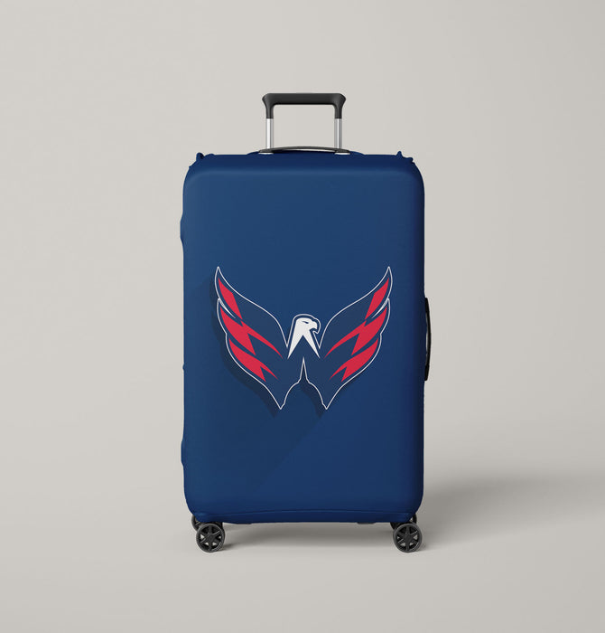 nhl team vector logo blue red Luggage Covers | Suitcase