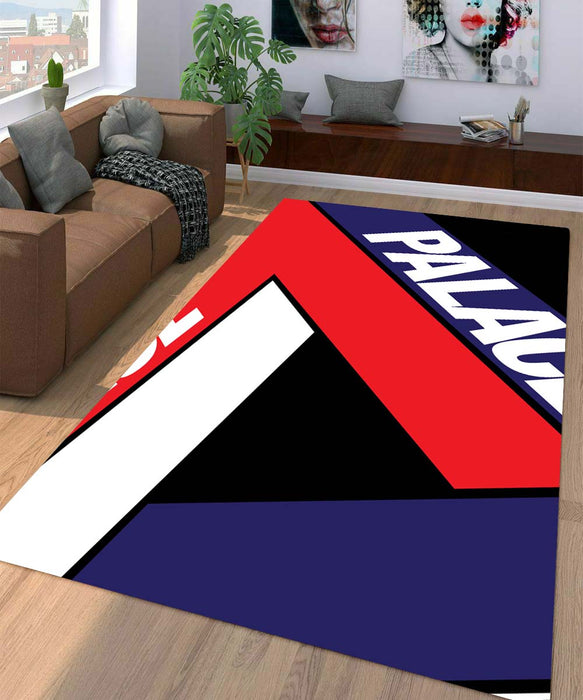 palace red blue white logo Living room carpet rugs