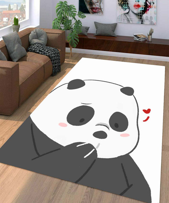 panda shy we bare bears Living room carpet rugs