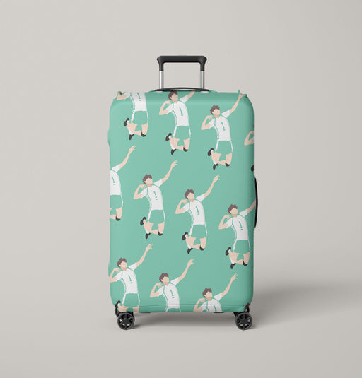 oikawa sensei from haikyuu Luggage Cover | suitcase