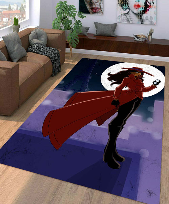 night carmen sandiego Living room carpet rugs