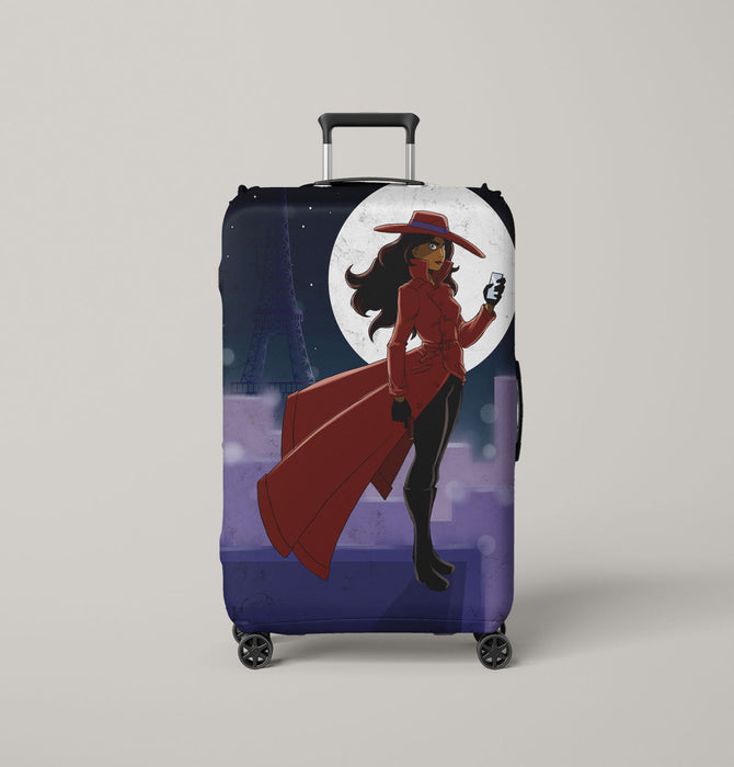 night carmen sandiego Luggage Covers | Suitcase