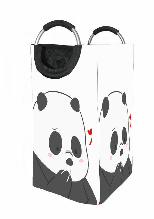 panda shy we bare bears Laundry Hamper | Laundry Basket