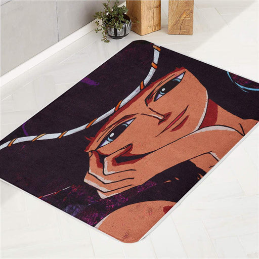 one piece nico robin face bath rugs