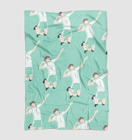 oikawa sensei from haikyuu Ultra soft fleece blanket