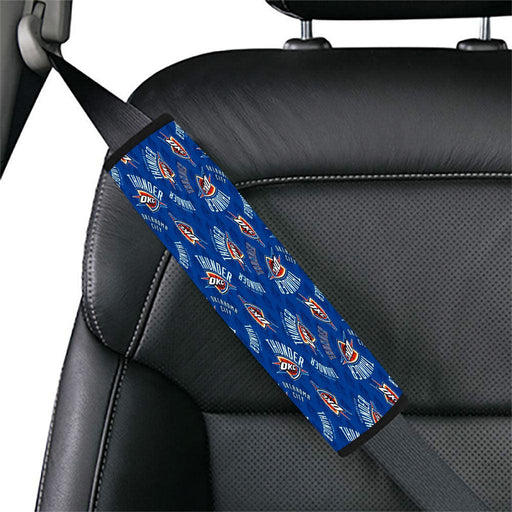 oklahoma city thunder logo pattern Car seat belt cover