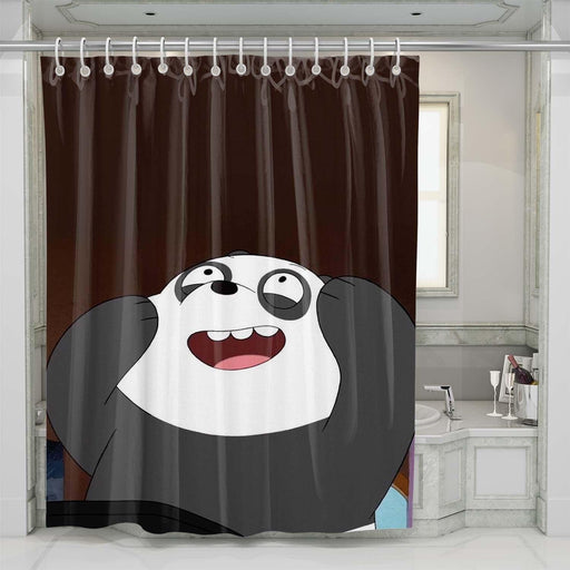 panda we bare bears shower curtains