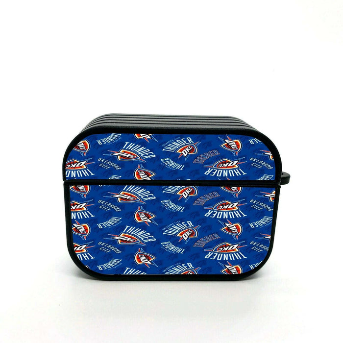 oklahoma city thunder logo pattern airpods case